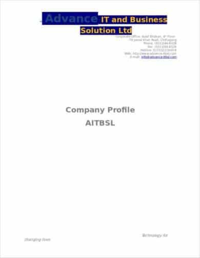 advertising company profile pdf
