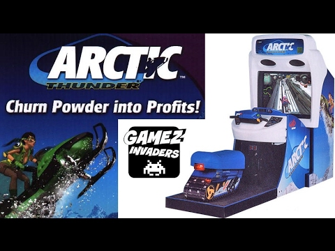 snowmobile arcade game